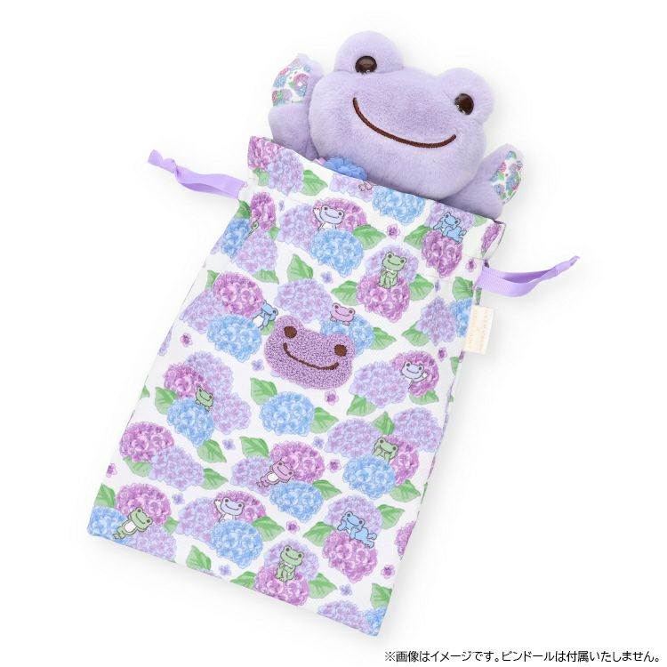 Pickles the Frog Drawstring Pouch Hibiyakadan Flower Japan 2025