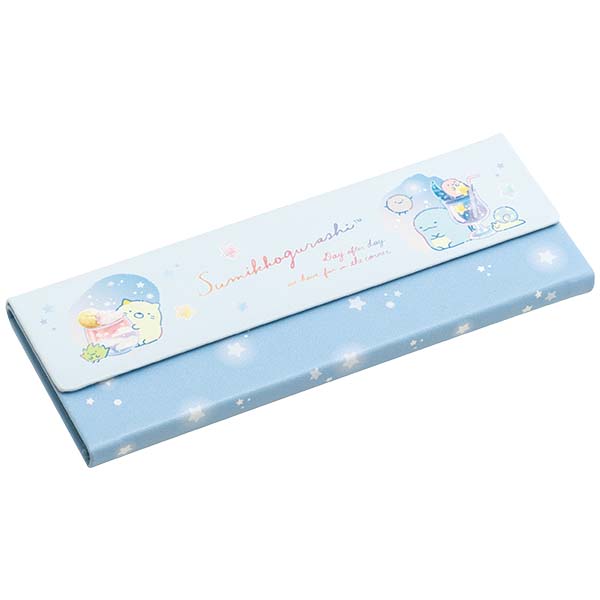 Sumikko Gurashi Folding Glasses Case Blue San-X Japan 2024