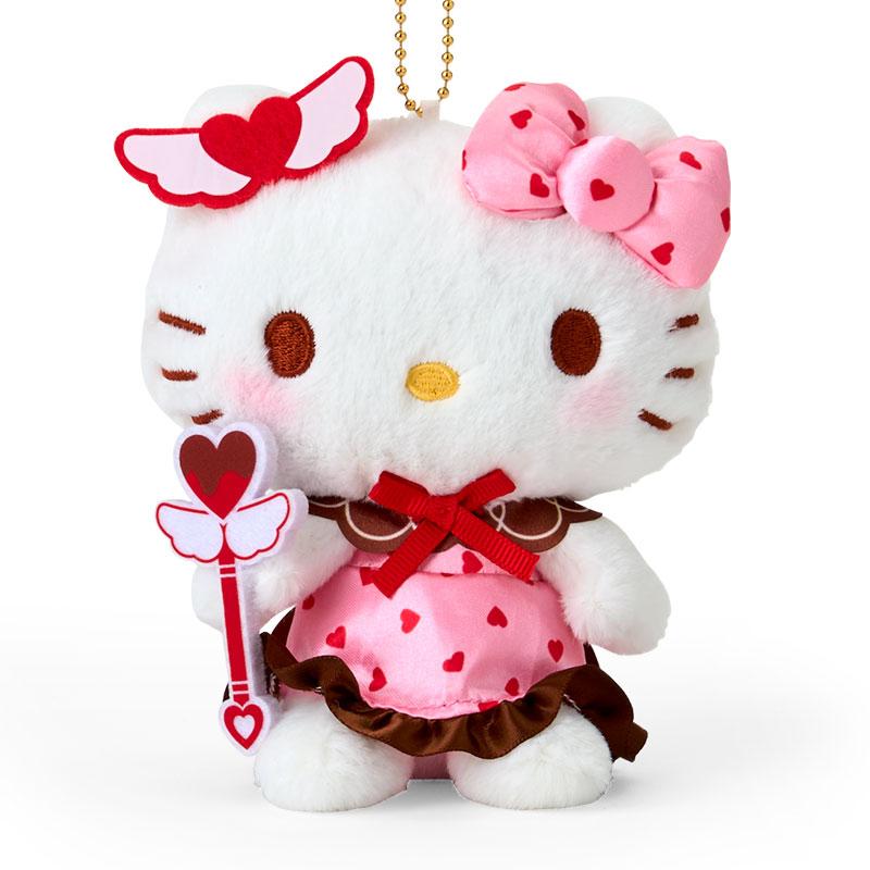 Hello Kitty Plush Mascot Holder Keychain Magical Heart Sanrio Japan 2024