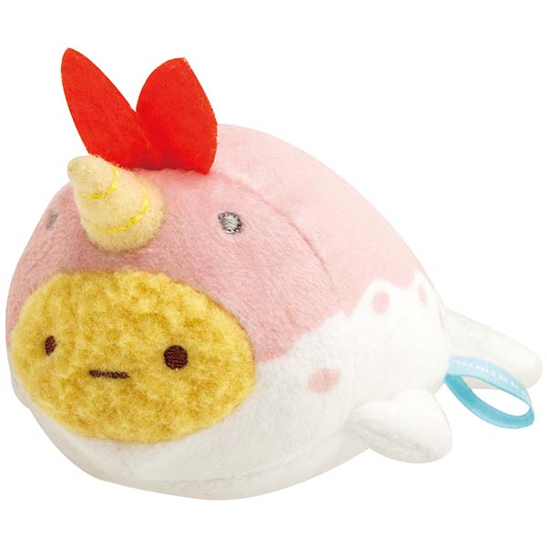 Sumikko Gurashi Fried Shrimp Tail Narwhal mini Tenori Plush Doll San-X Japan