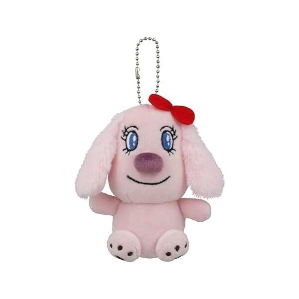 Rare Cheese Dog Mochi Fluffy Marshmallow Plush Keychain Anpanman Japan