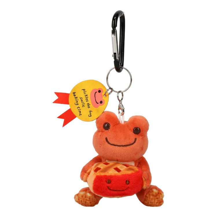 Pickles the Frog Plush Keychain Cherry Pie Smile Baking Japan 2024