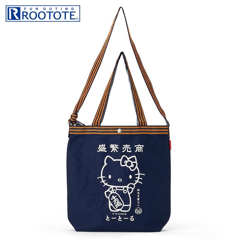 Hello Kitty ROOTOTE Apron-Style Shoulder Tote Bag L Good Business Sanrio Japan