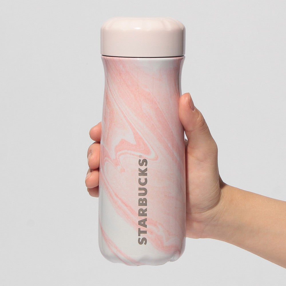 Starbucks Japan SAKURA 2025 Stainless Bottle S'well Marble 473ml Tumbler