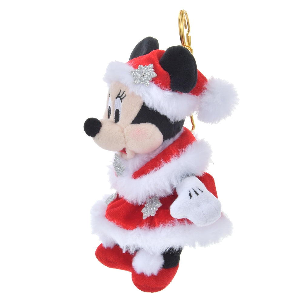 Minnie Plush Keychain Disney Store Japan Christmas 2024