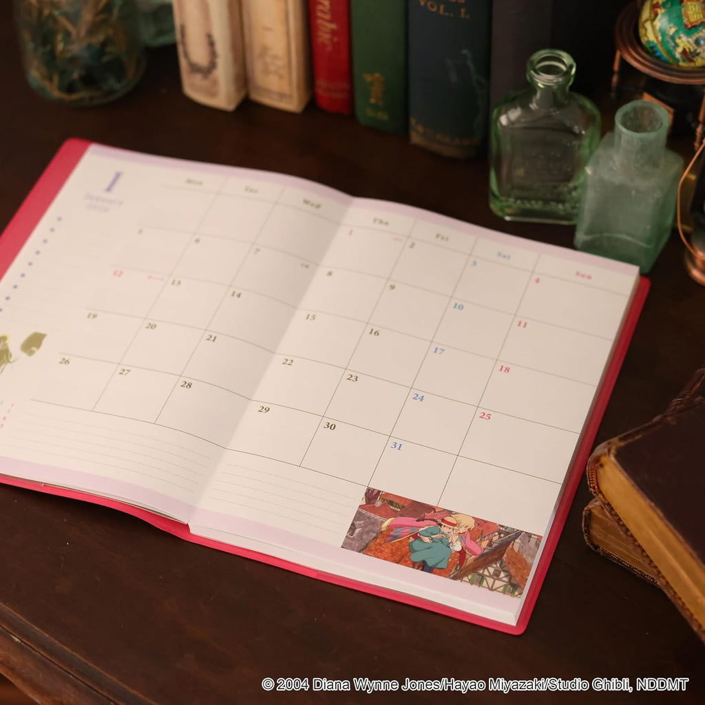 Howl's Moving Castle 2026 Schedule Book B6 Weekly Studio Ghibli Japan