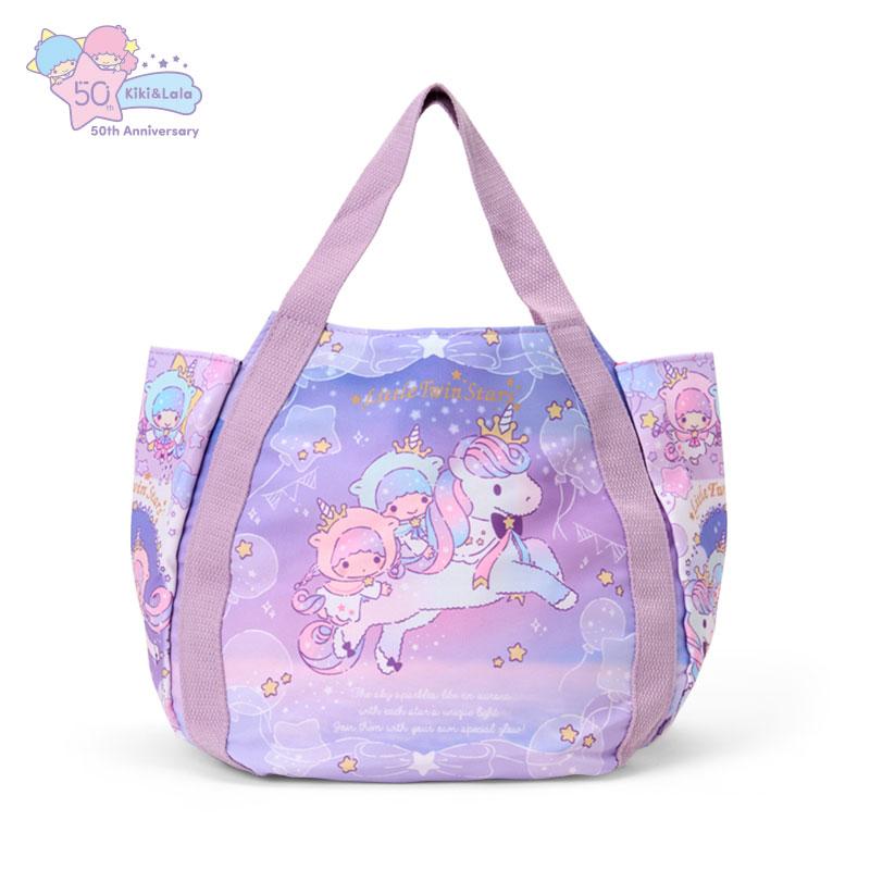 Little Twin Stars Kiki Lala Lunch Tote Bag Purple Sanrio Japan 2025