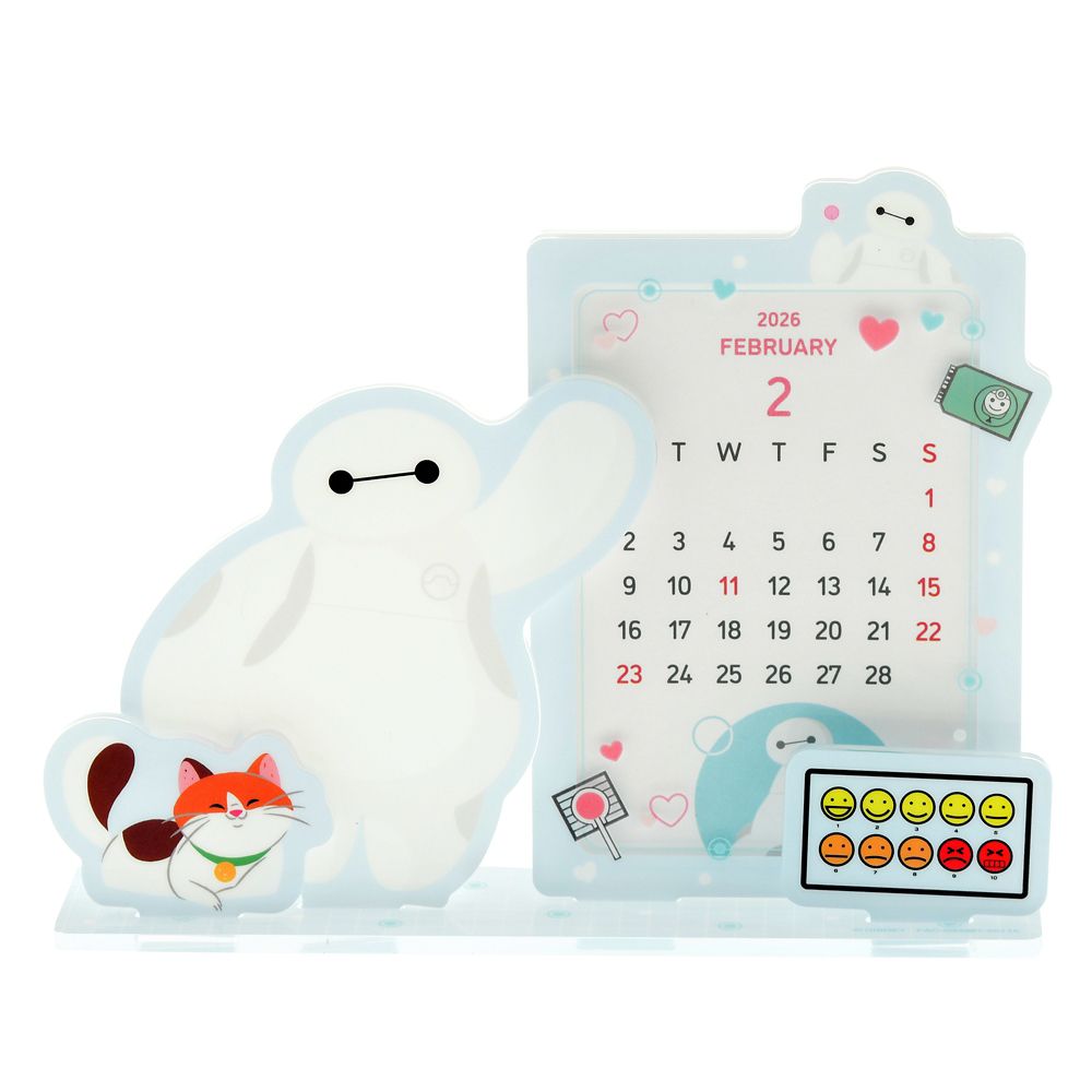 Big Hero 6 Baymax Acrylic Calendar Desktop 2026 Disney Store Japan