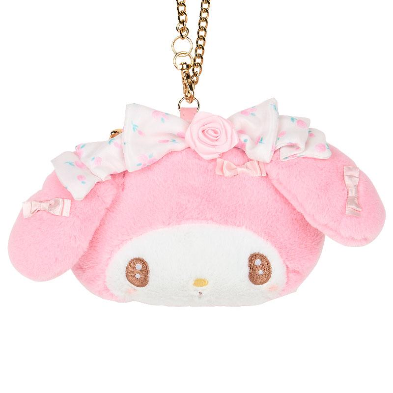 My Melody Plush Pass Case Face Shape Dolly Rose Sanrio Japan 2024