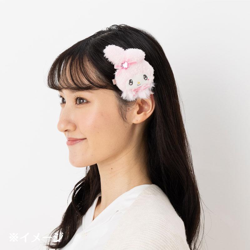 Kuromi Plush Hair Clip Face Shape Melousa Romiusa Sanrio Japan 2025