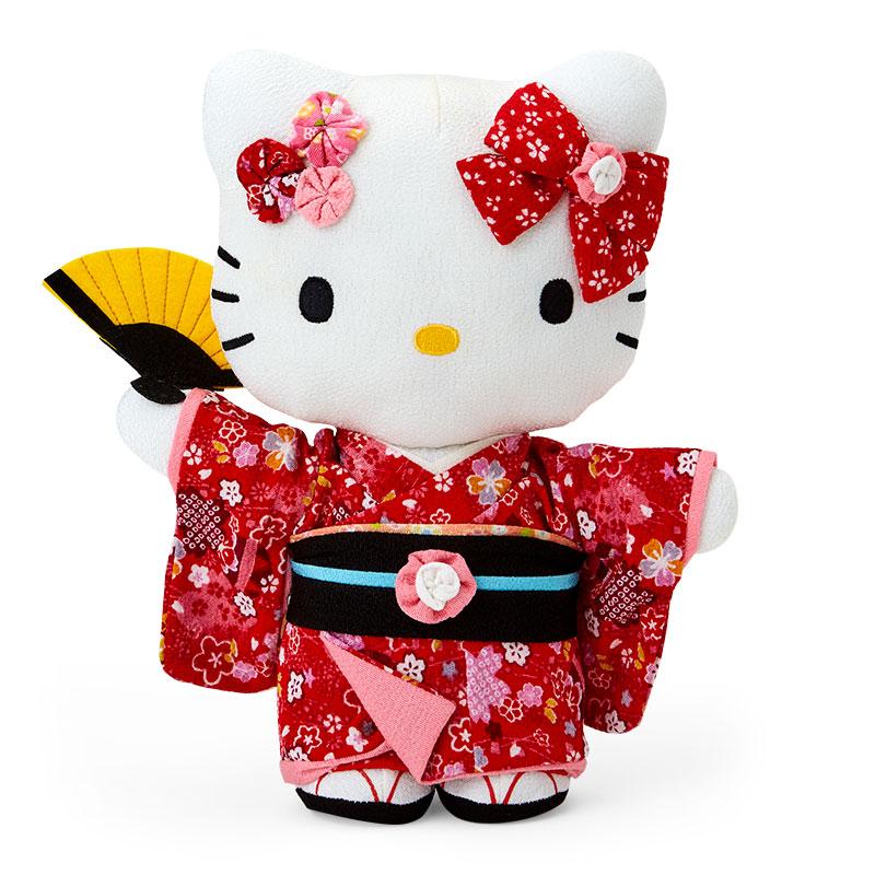 Hello Kitty Crepe Japanese Plush Doll L Red Sanrio Japan Sakura 2024