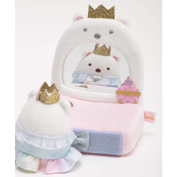 Sumikko Gurashi Shirokuma Bear Dresser mini Plush Doll Fairy tale San-X Japan