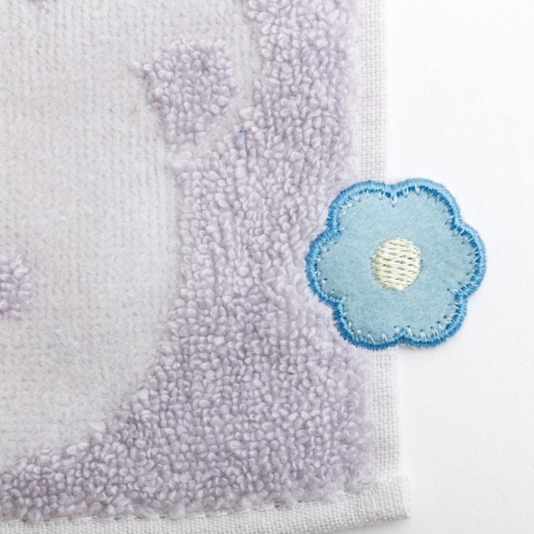 Korilakkuma mini Towel Purple BASIC RILAKKUMA Flower San-X Japan 2025