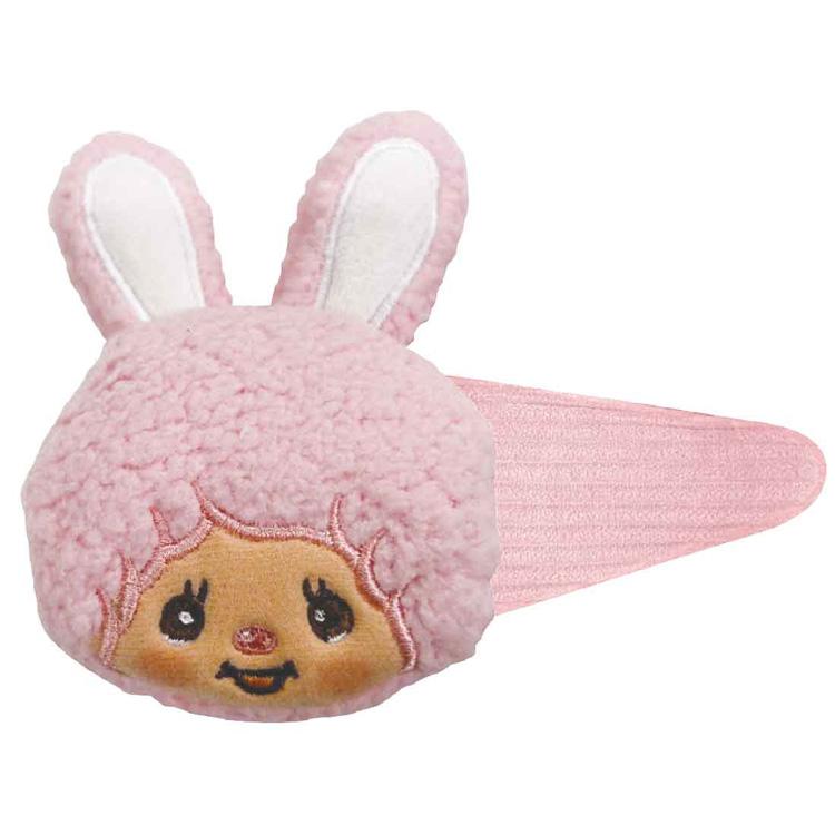 Chimutan Plush Hair Clip Pink Monchhichi Japan 2025
