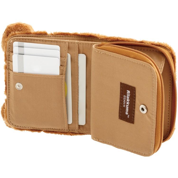 Chairoikoguma Plush Bifold Wallet Brown San-X Japan 2025 Rilakkuma