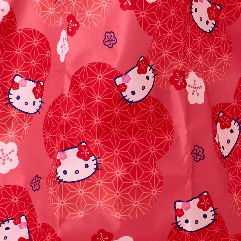 Hello Kitty Eco Shopping Tote Bag Japanese Pattern Red Sanrio Japan