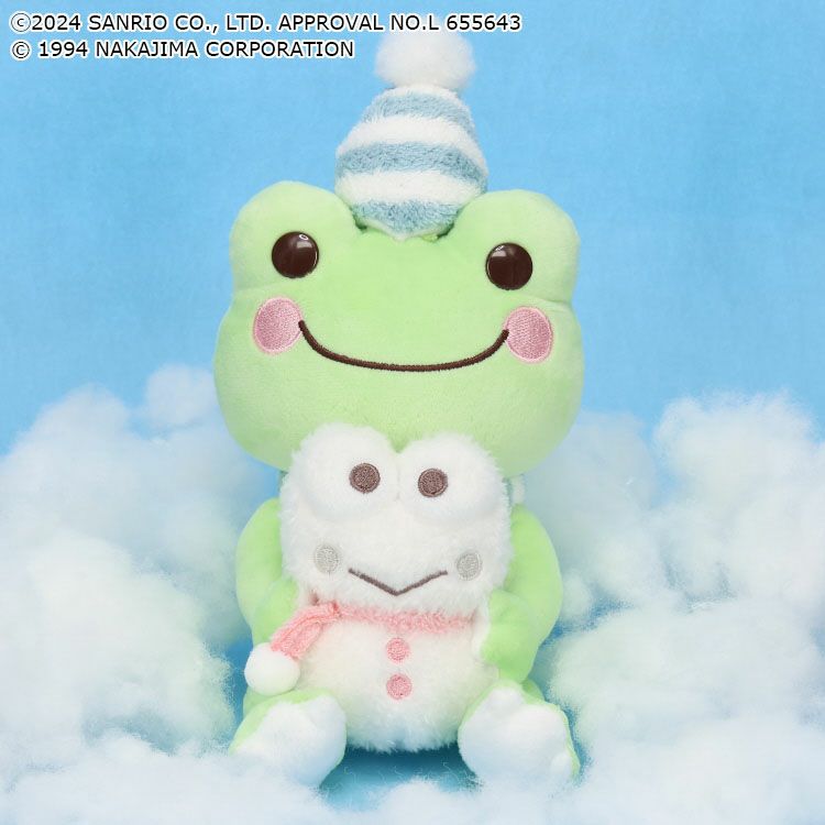 Pickles the Frog Kero Kero keroppi Plush Doll S Snowman Japan 2024