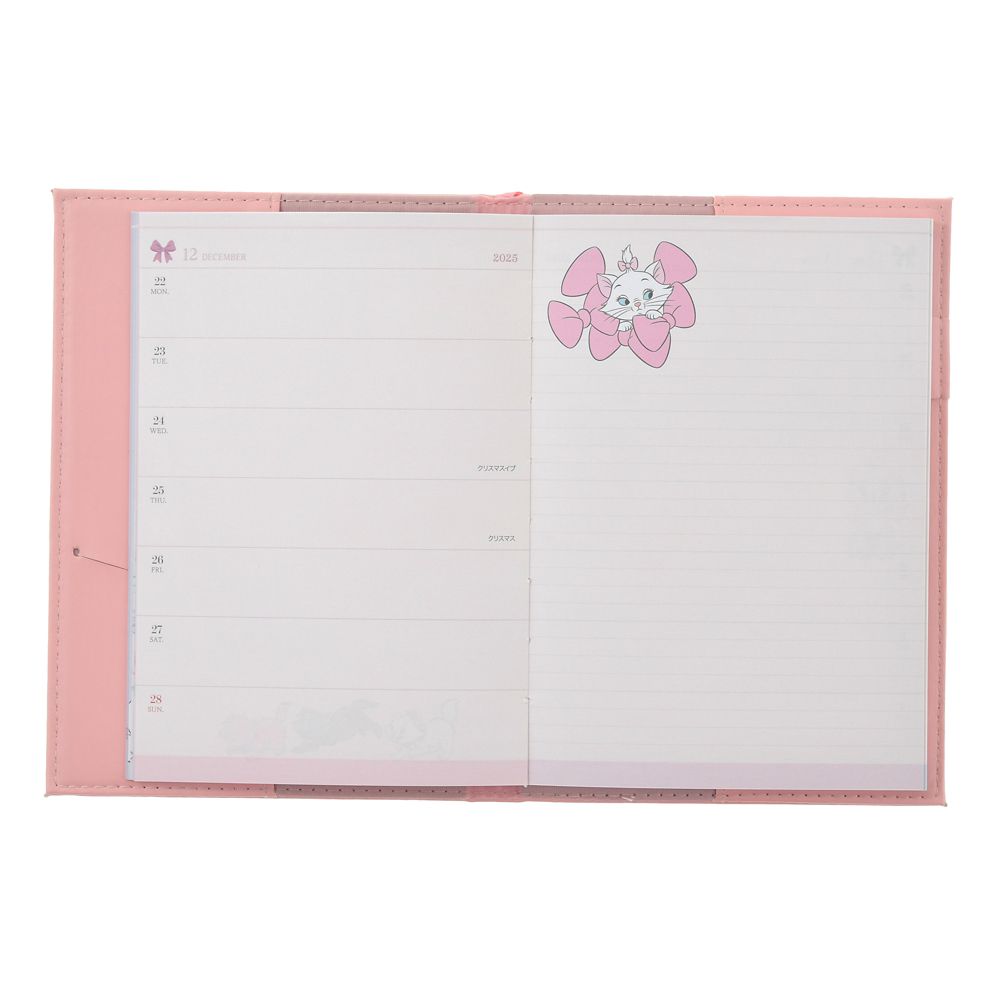 The Aristocats 2026 Schedule Book B6 Weekly Metallic Disney Store Japan