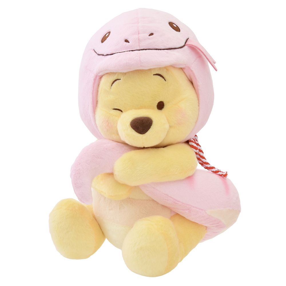 Winnie the Pooh Plush Doll M Pink ETO 2025 Disney Store Japan New Year Snake