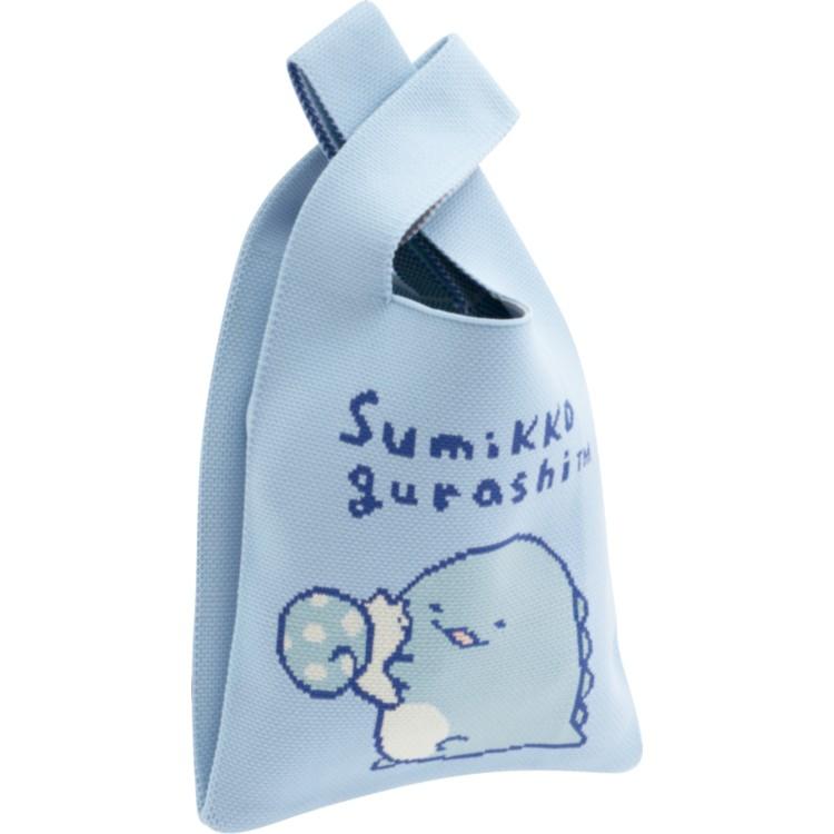 Sumikko Gurashi Tokage Lizard Knit Bag Blue San-X Japan 2025