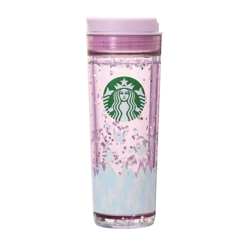 Water In Tumbler Long-tailed Tit 473ml Pink Starbucks Japan New Year 2025