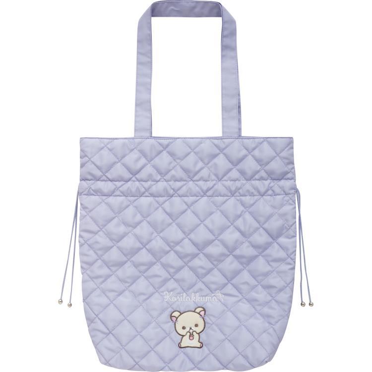 Korilakkuma Tote Bag Blue Gray Sky Cotton Candy San-X Japan 2024 Rilakkuma