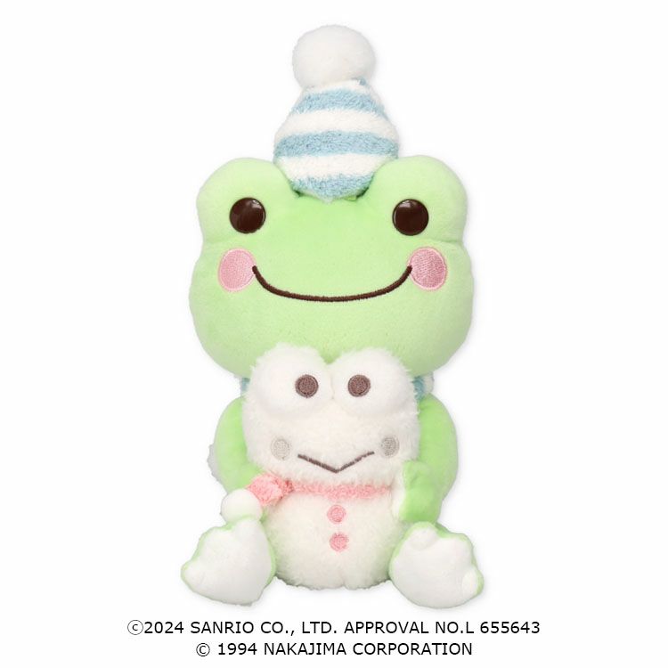 Pickles the Frog Kero Kero keroppi Plush Doll S Snowman Japan 2024