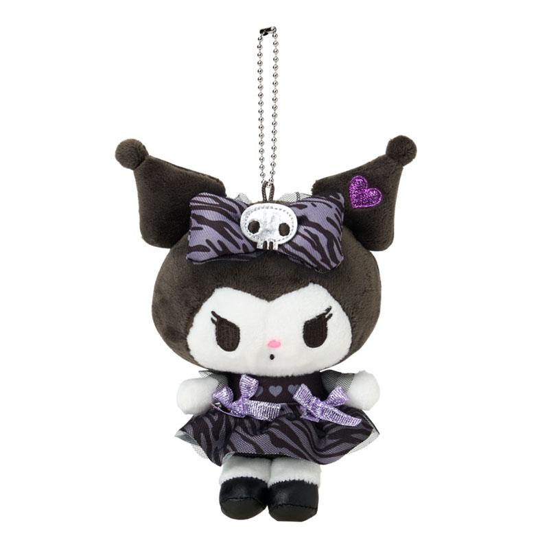 Kuromi Plush Mascot Holder Keychain Monotone Animal Sanrio Japan 2025