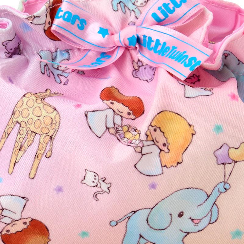 Little Twin Stars Kiki Lala Frill Pouch Pink Sanrio Japan 2025