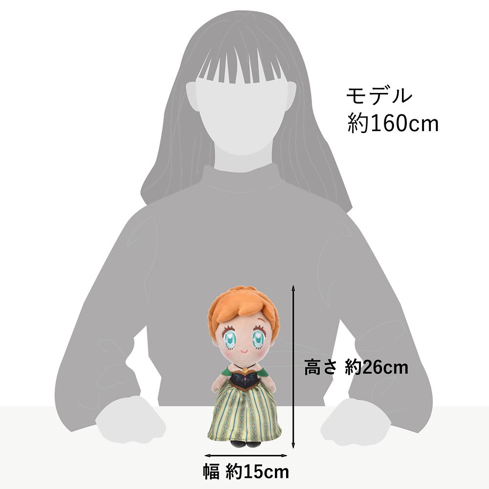FROZEN Coronation Anna Plush Doll TINY Disney Store Japan 2025