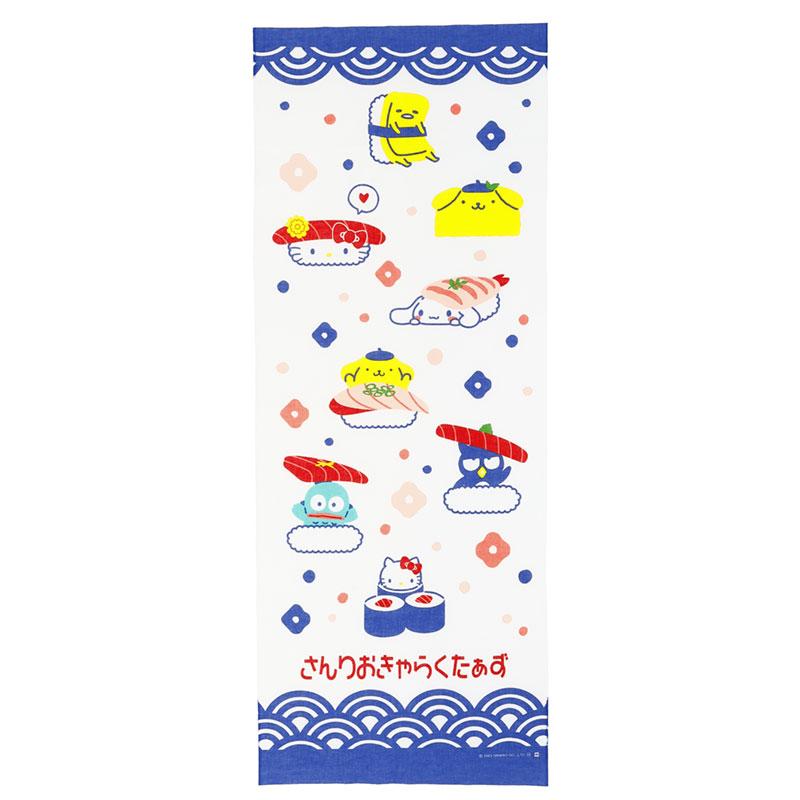Hand towel Tenugui Sushi Sanrio Japan 2025