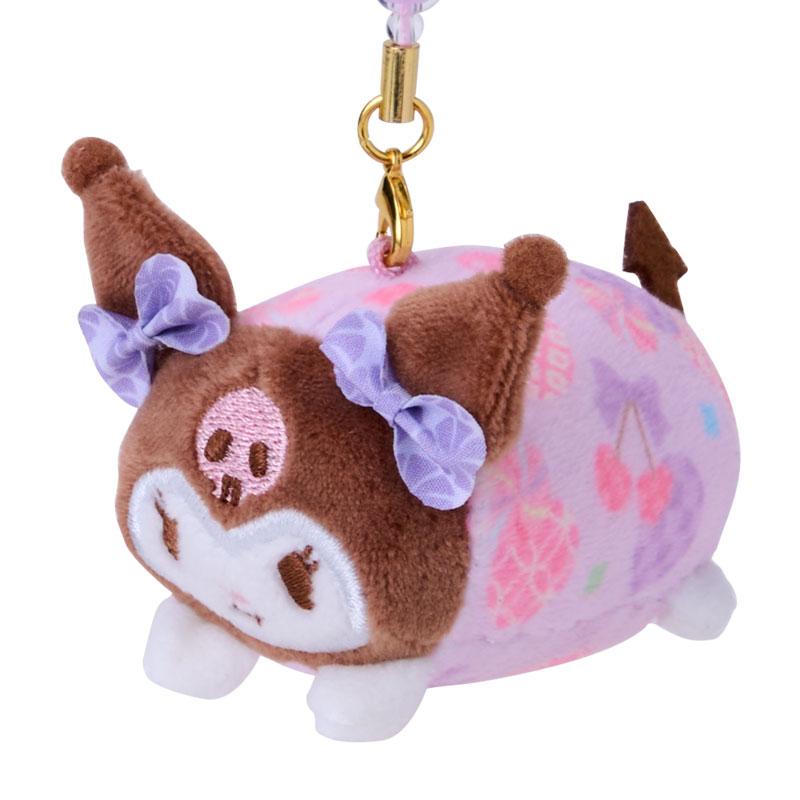 Kuromi Smartphone Strap Plush Mascot Nagomi Pastel Sanrio Japan