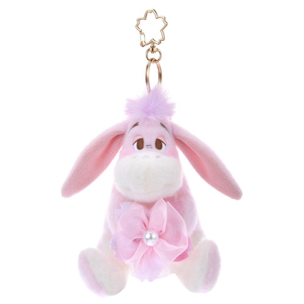 Eeyore Plush Keychain SAKURA Disney Store Japan 2025 Winnie the Pooh