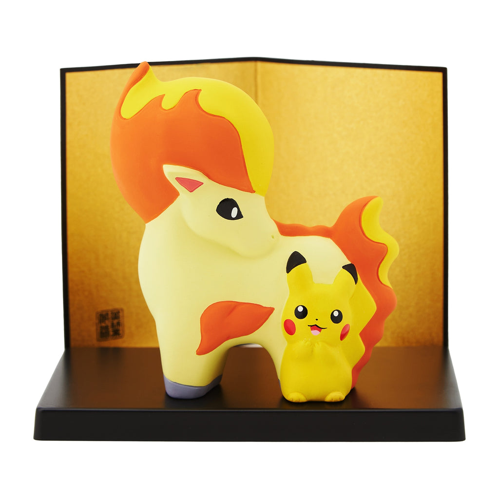 Pikachu & Ponyta Decoration Yakushigama Pokemon Center Japan New Year 2026