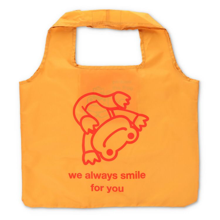 Pickles the Frog Pierre Eco Shopping Tote Bag Orange always smile Japan 2024