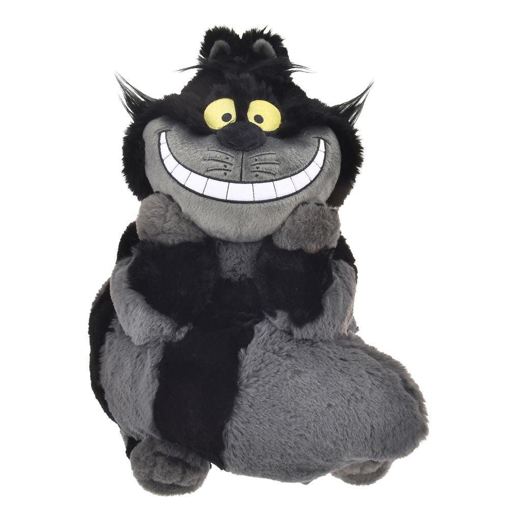 Cheshire Cat Plush Doll Phosphorescent Black Disney Store Japan Alice Wonderland