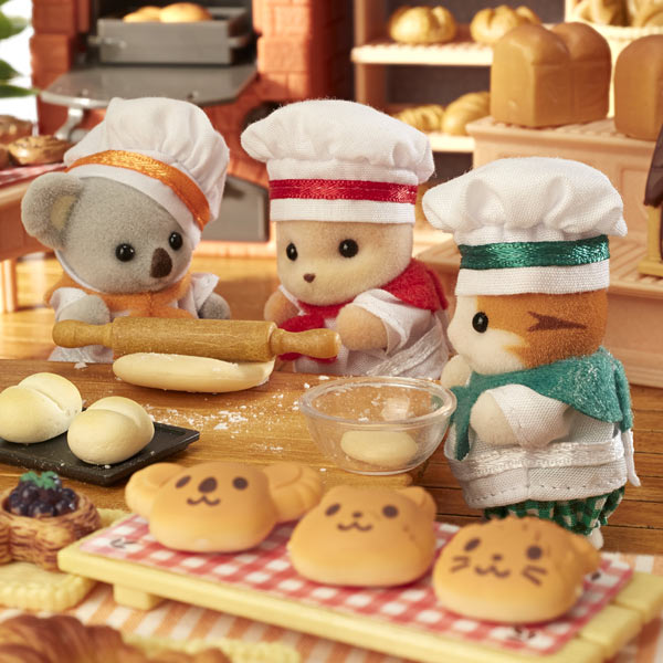 Sylvanian Families Baby Trio Bakery Pretend Play Doll Set Japan Limit