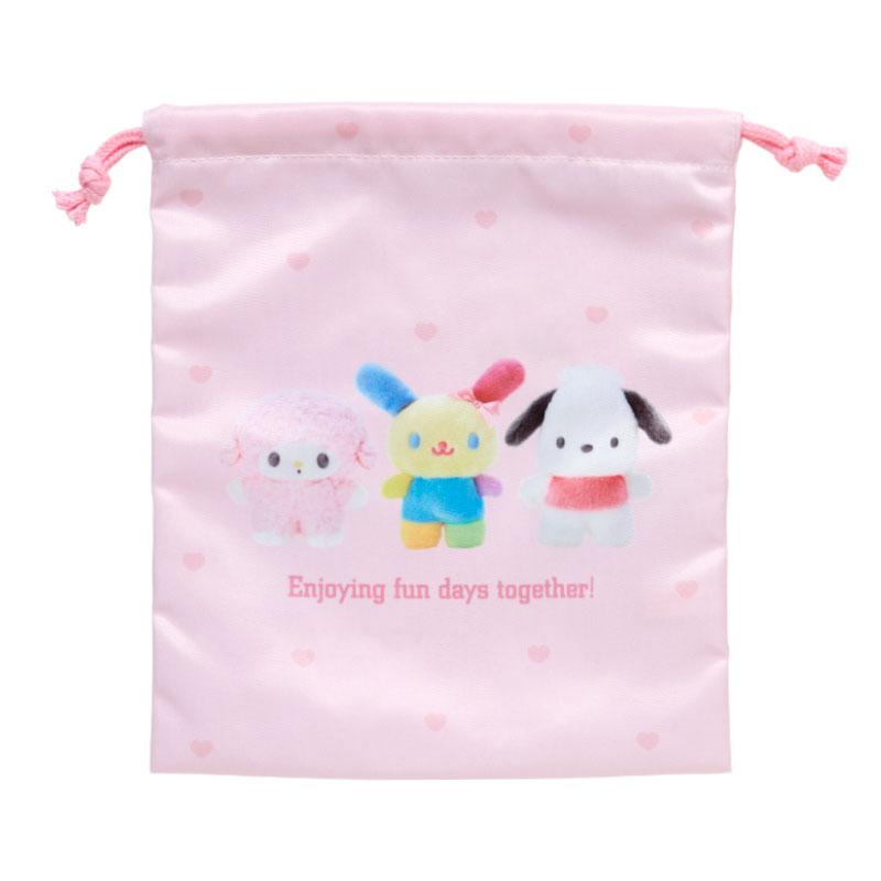 Drawstring Pouch Set Character Pitatto Friends Photo Sanrio Japan 2024