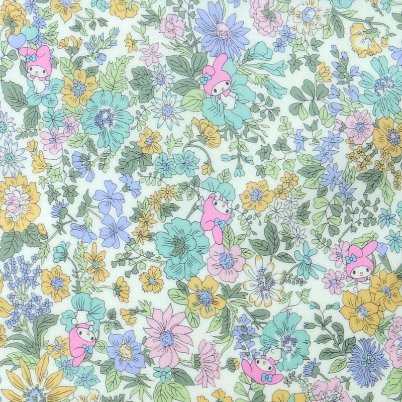 My Melody Liberty Fabrics Tote Bag L Flower Blue Sanrio Japan 2025