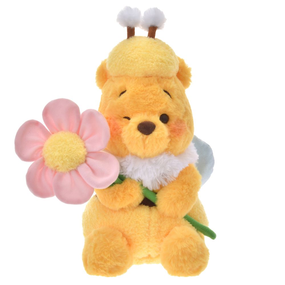 Winnie the Pooh Plush Doll Flower Garden Disney Store Japan 2025