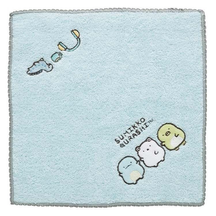 Sumikko Gurashi Penguin ? Shirokuma Bear Tokage mini Towel Okiniiri San-X Japan