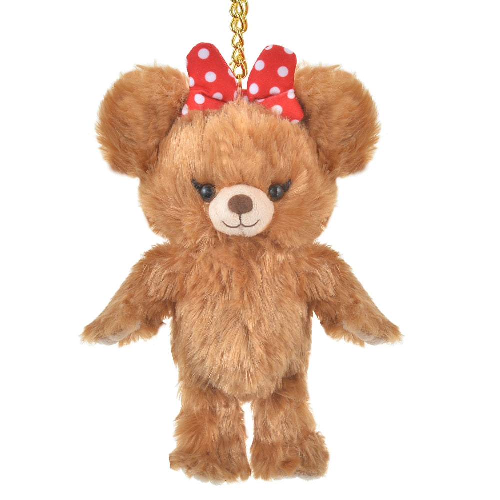 UniBEARsity Pudding Minnie Mouse Keychain Key Holder Disney Store Japan 2024