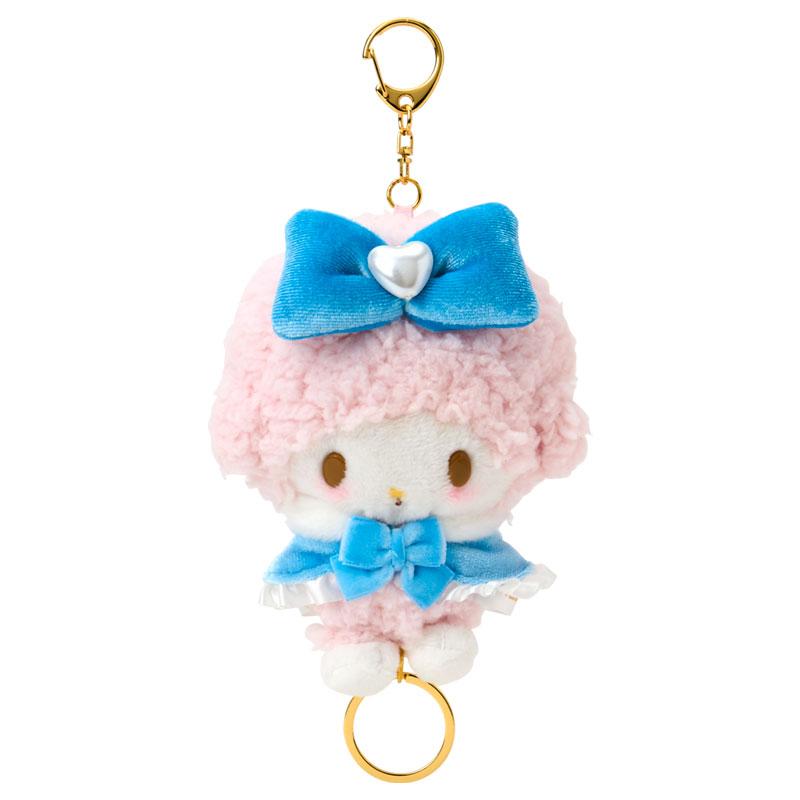 My Sweet Piano Plush Mascot Holder Keychain with Reel Blue Sanrio Japan 2025