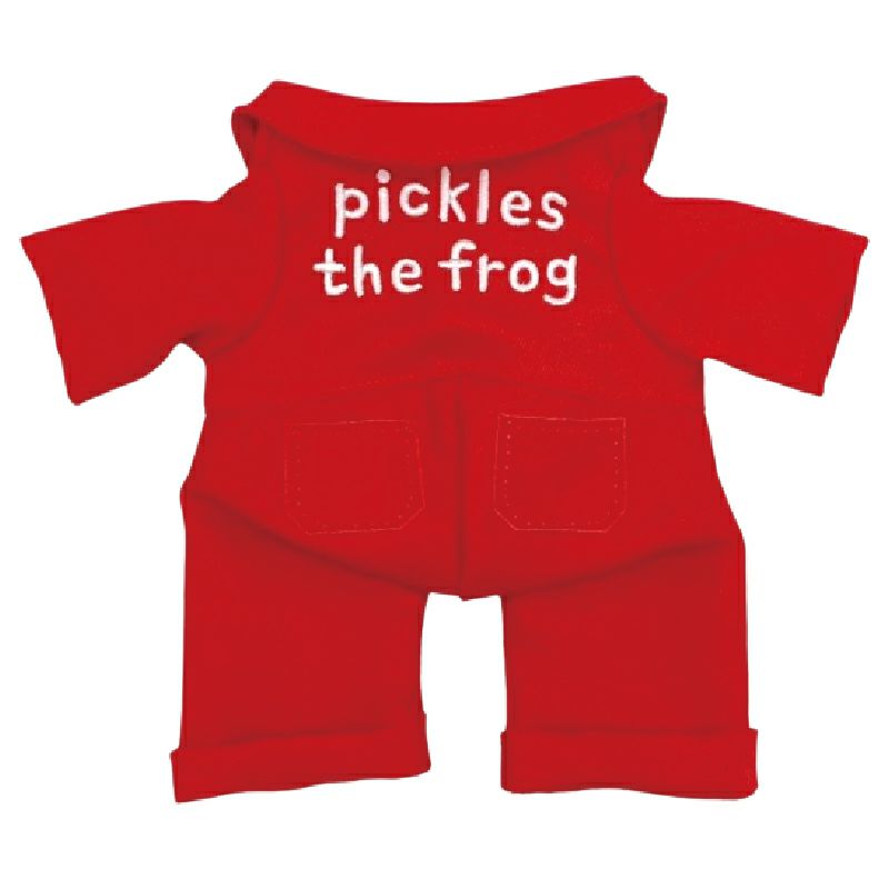 Pickles the Frog Costume for Bean Doll Plush Overalls Red Japan 2024