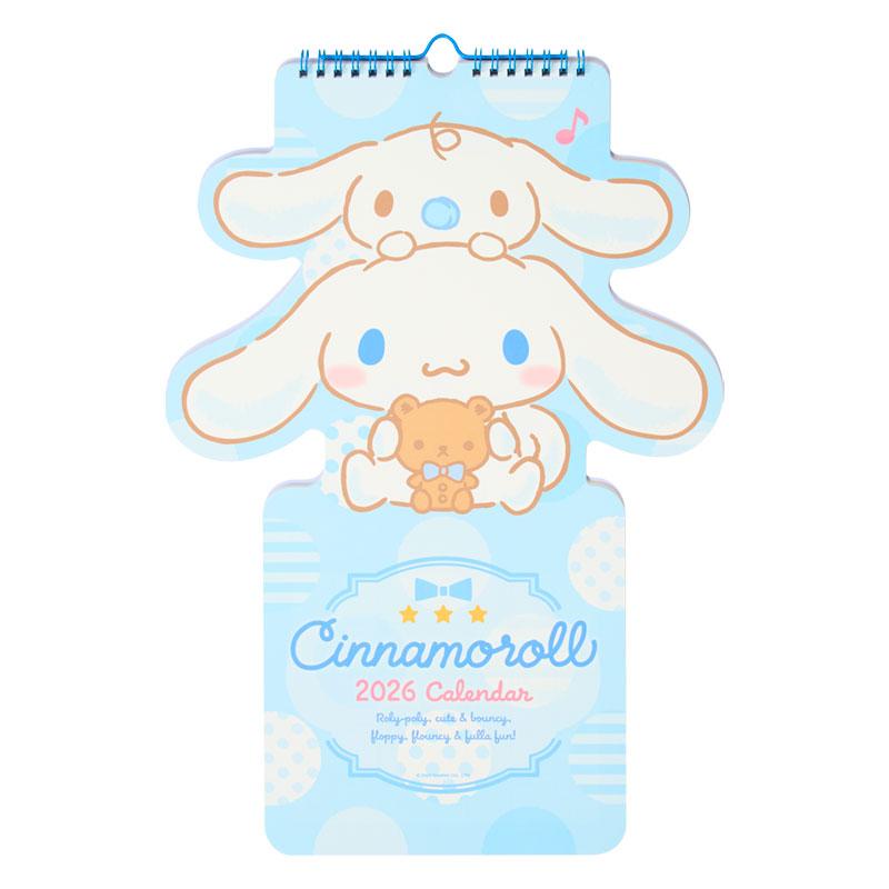 Cinnamoroll Wall Calendar 2026 Die-cut Sanrio Japan