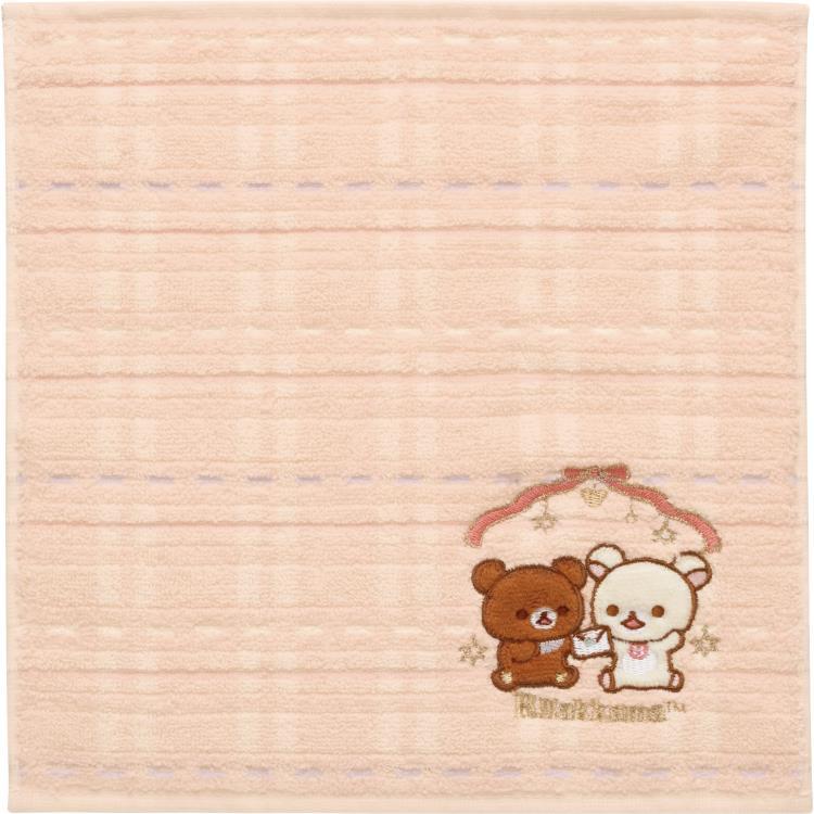 Chairoikoguma & Korilakkuma Hand Towel Pink Lovely House San-X Japan 2024