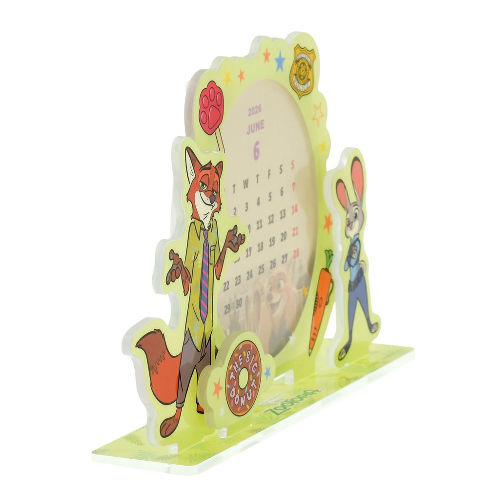Zootopia Judy Hopps Nick Wilde Acrylic Calendar Desktop 2026 Disney Store Japan