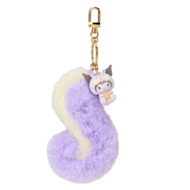 Kuromi Keychain Key Holder Tail Fluffy Squirrel Sanrio Japan 2025