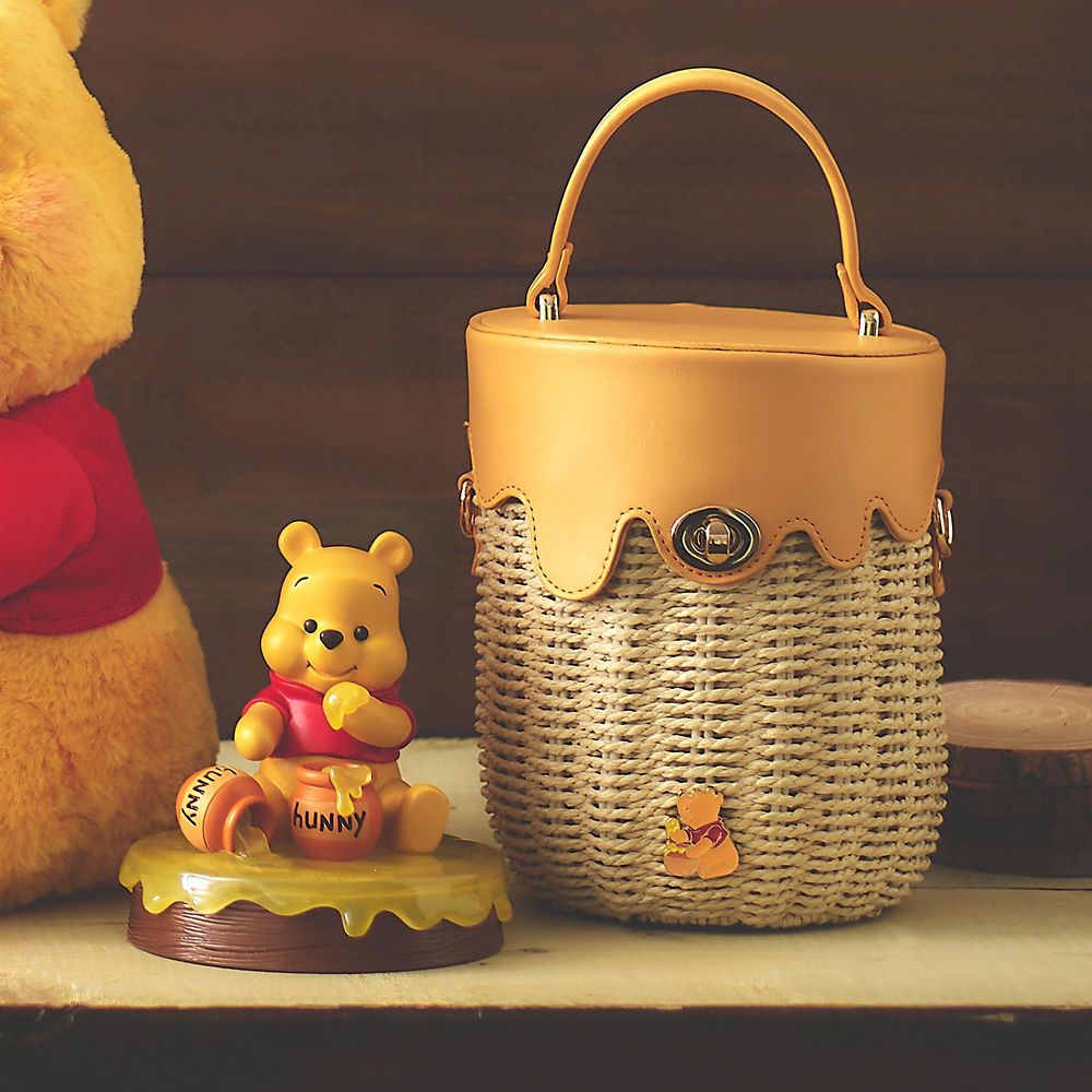 Winnie the Pooh 2WAY Hunny Pot Basket Shoulder Bag HONEY DAY Disney Store Japan