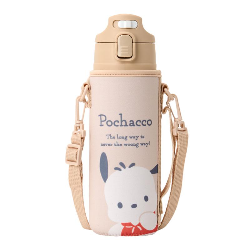 Pochacco Kids Stainless Bottle w/ Cover Strap Sanrio Japan 2024